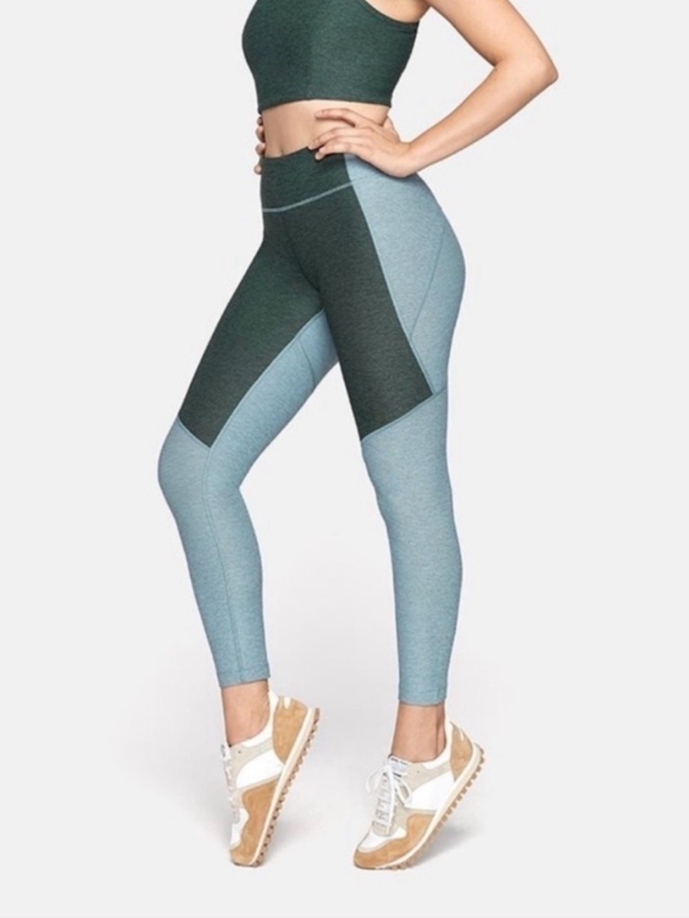 Outdoor Voices 3/4 Two-tone Panel Leggings